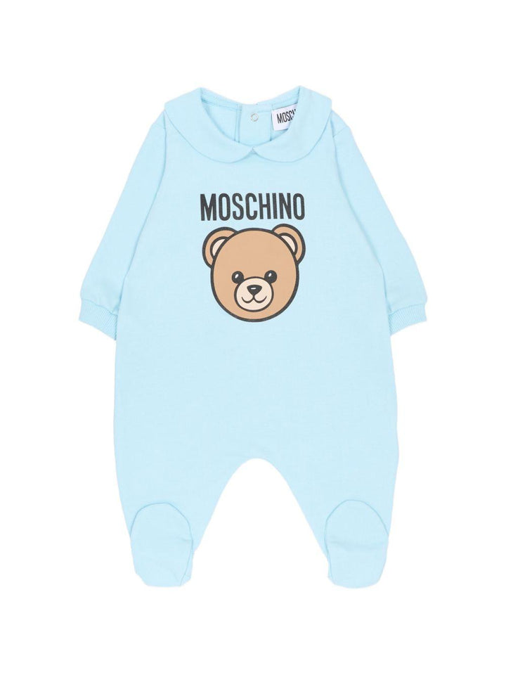 Tutina azzurra per neonato MUY098LCA19 40304 Moschino Kids 