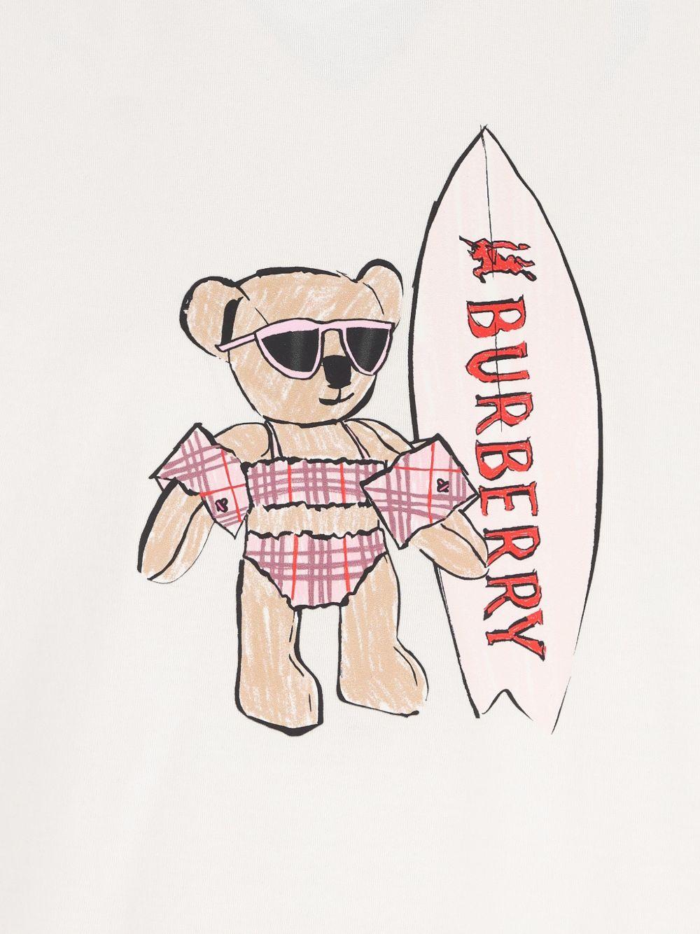 T-shirt bianca per bambina 8117541 A2014 Burberry Kids 