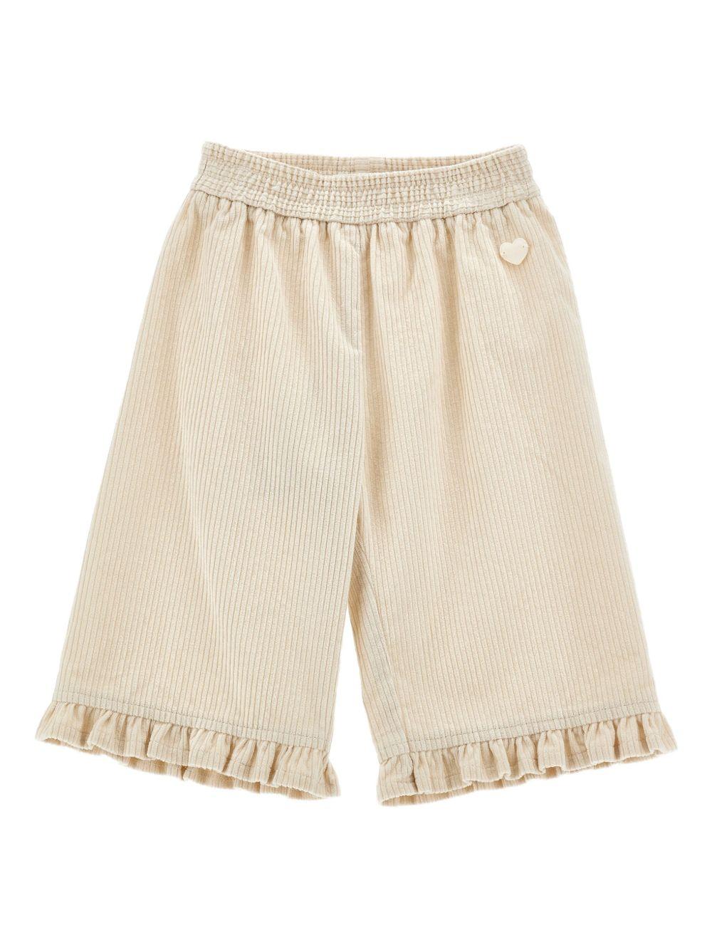 Pantalone beige per neonata 37F4026852 0002 Monnalisa Kids 