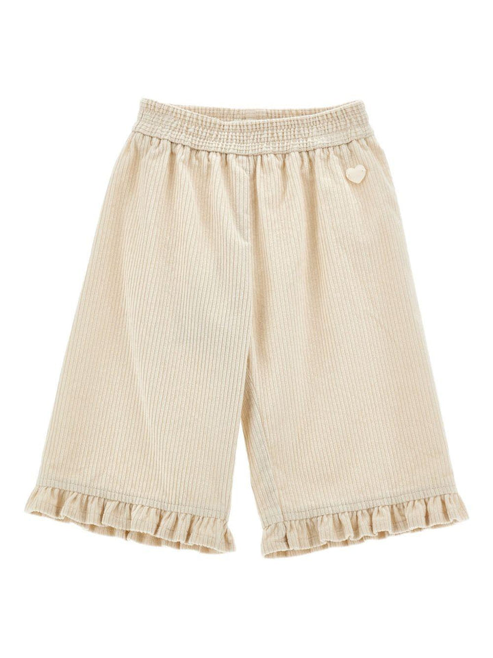 Pantalone beige per neonata 37F4026852 0002 Monnalisa Kids 