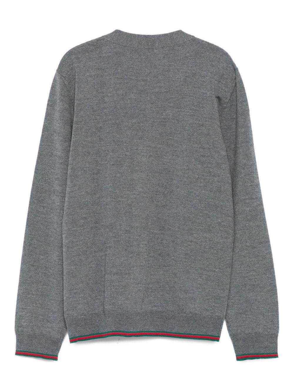 Cardigan grigio per bambino 832635XKEXU 1127 Gucci Kids 