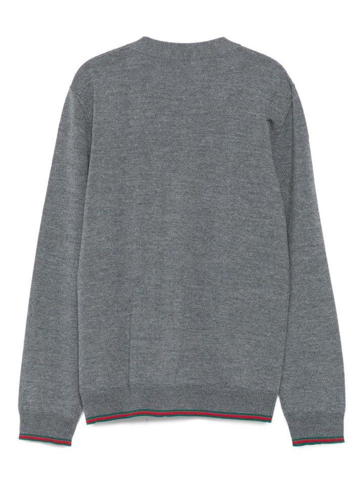 Cardigan grigio per bambino 832635XKEXU 1127 Gucci Kids 