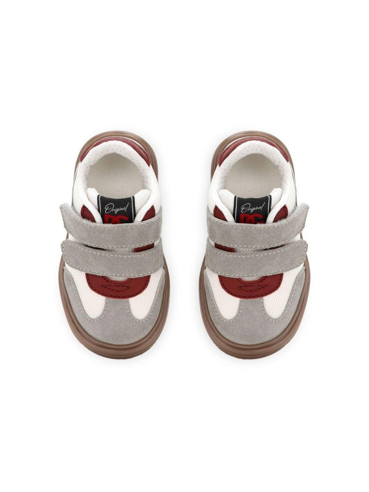 Multicolored leather sneakers for kids