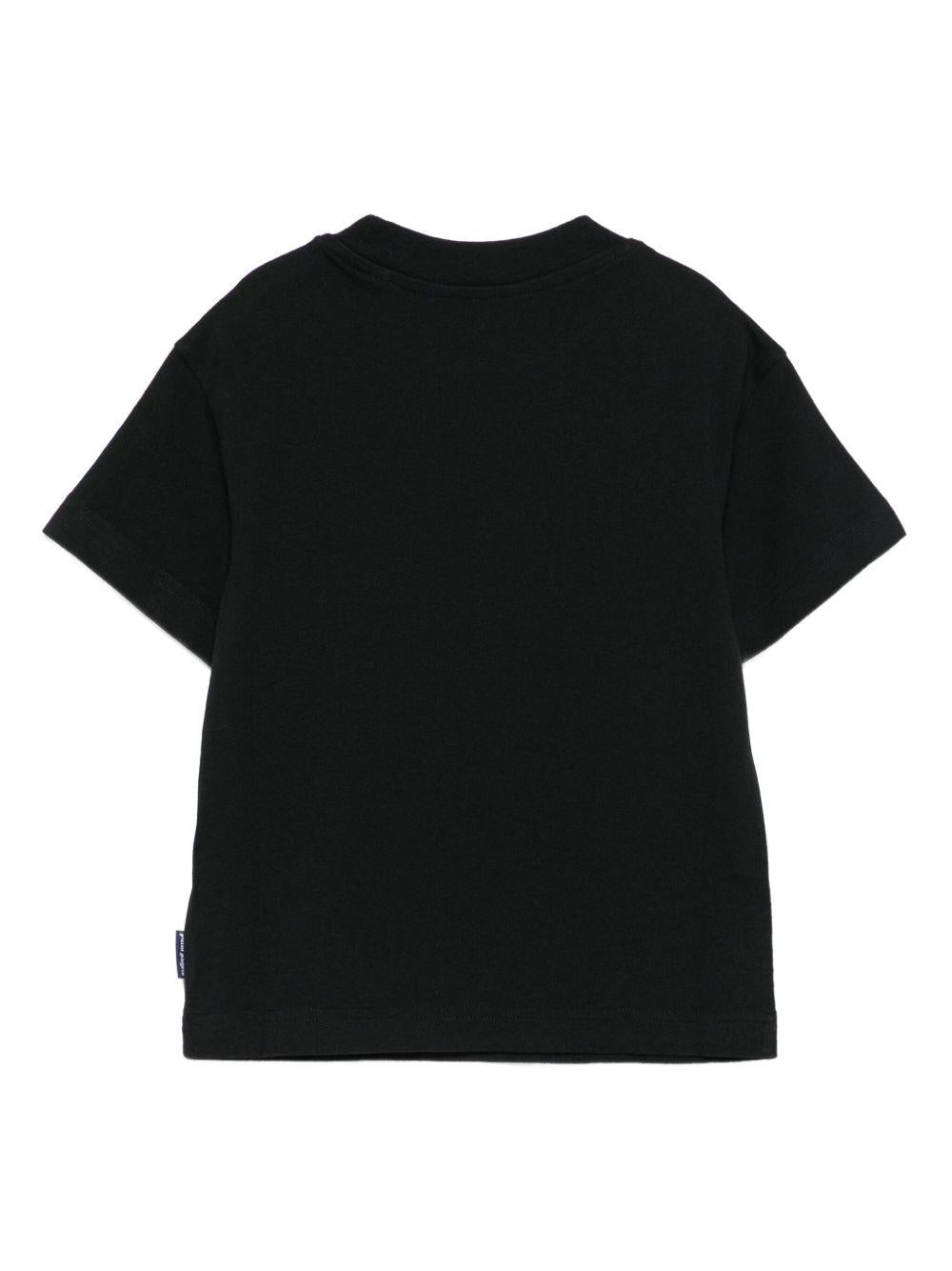 T-shirt nero per bambino PBAA003F25JER002 1040 Palm Angels Kids 