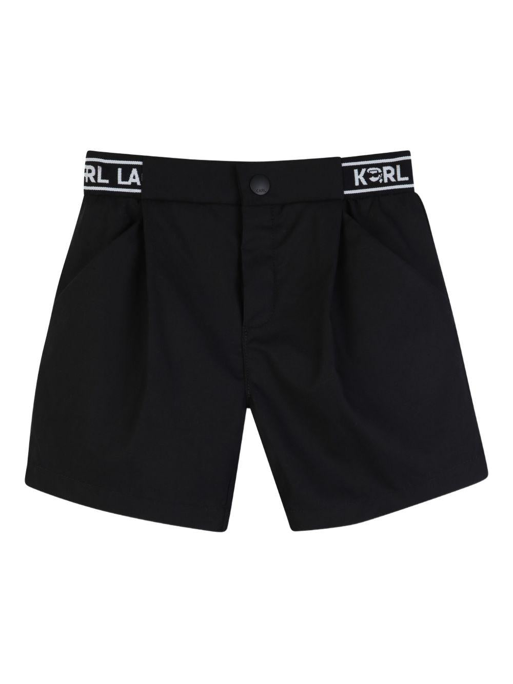 Completo bianco/nero per neonato Z31077 10P Karl Lagerfeld Kids 