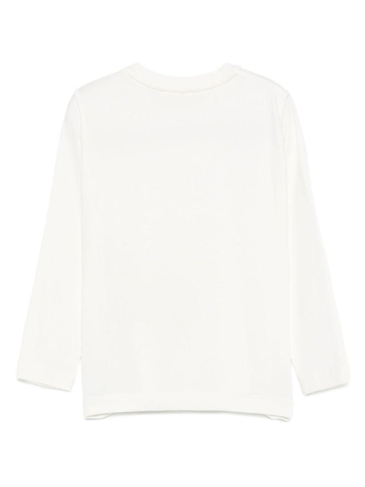 T-shirt bianca per neonata EGTS1050JE006 0004 Elisabetta Franchi Kids 