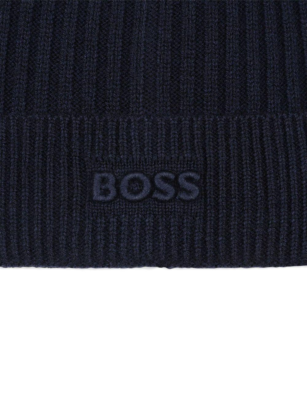 Cappello blu per bambino J52650 849 Boss Kids 