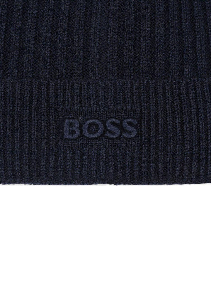 Cappello blu per bambino J52650 849 Boss Kids 