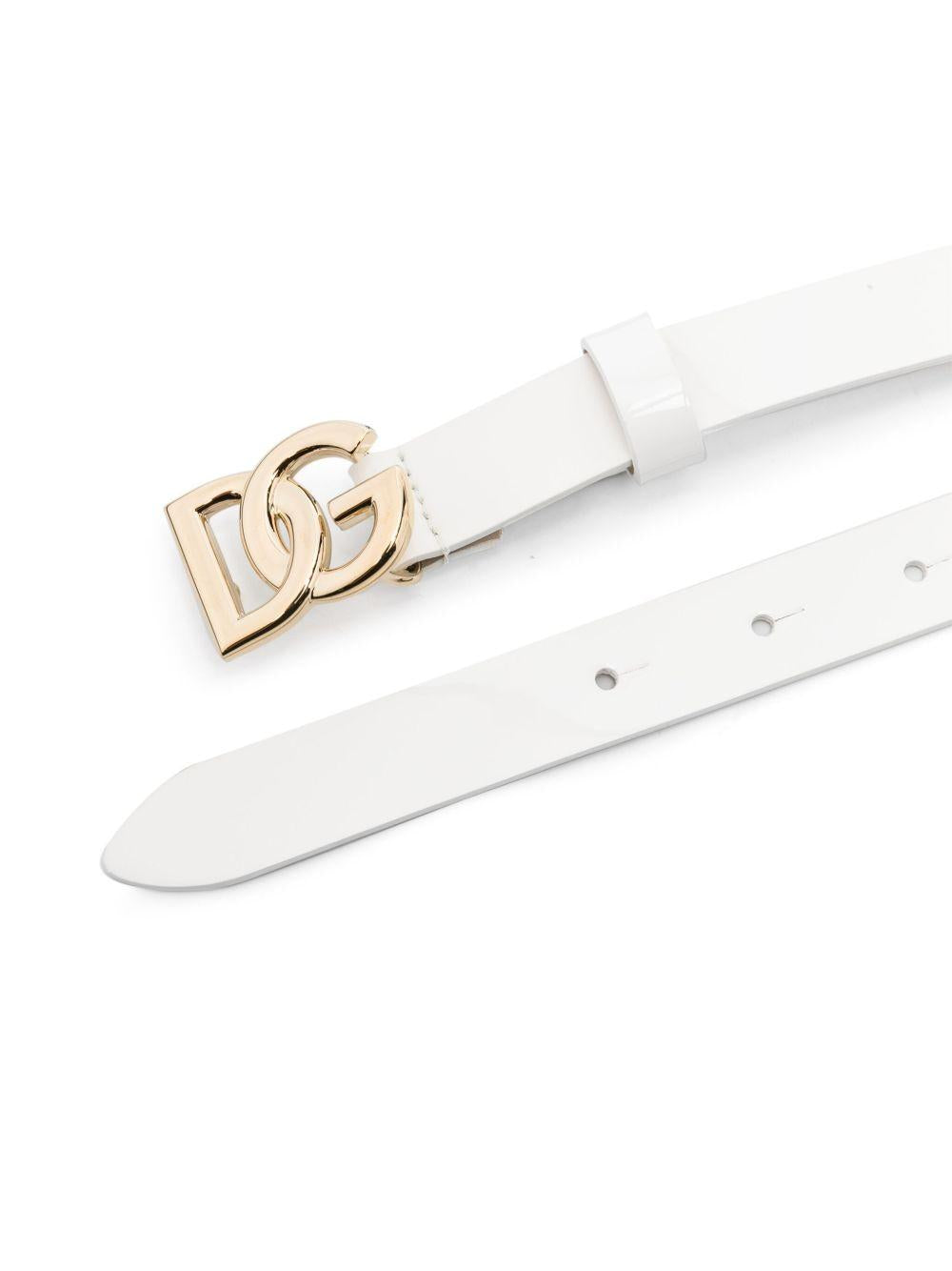 Cintura bianca per bambina EE0070A1471 87682 Dolce & Gabbana Kids 