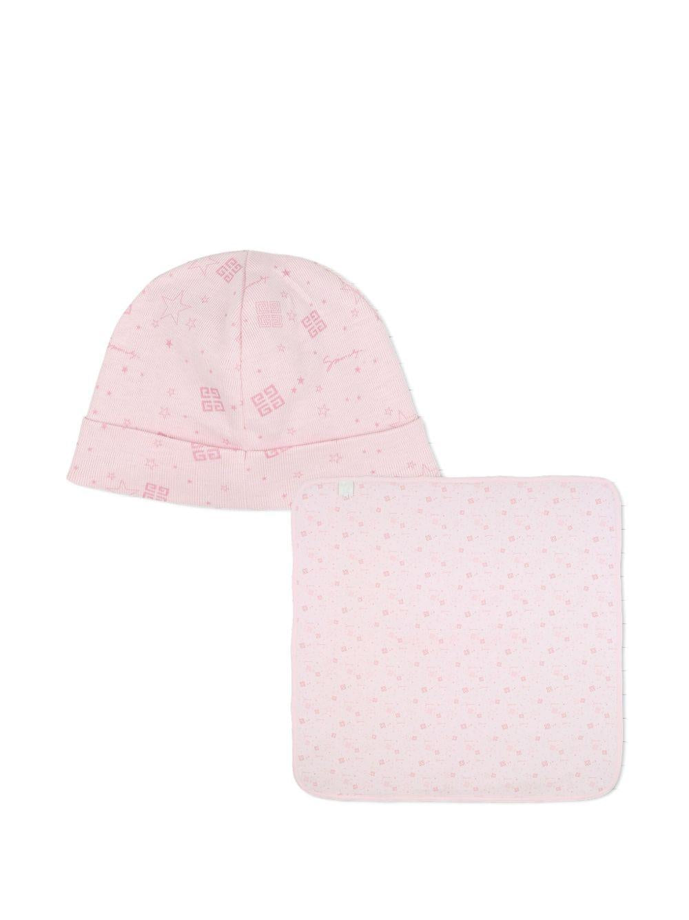 Coperta e cappello rosa per neonata H30853 44Z Givenchy Kids 