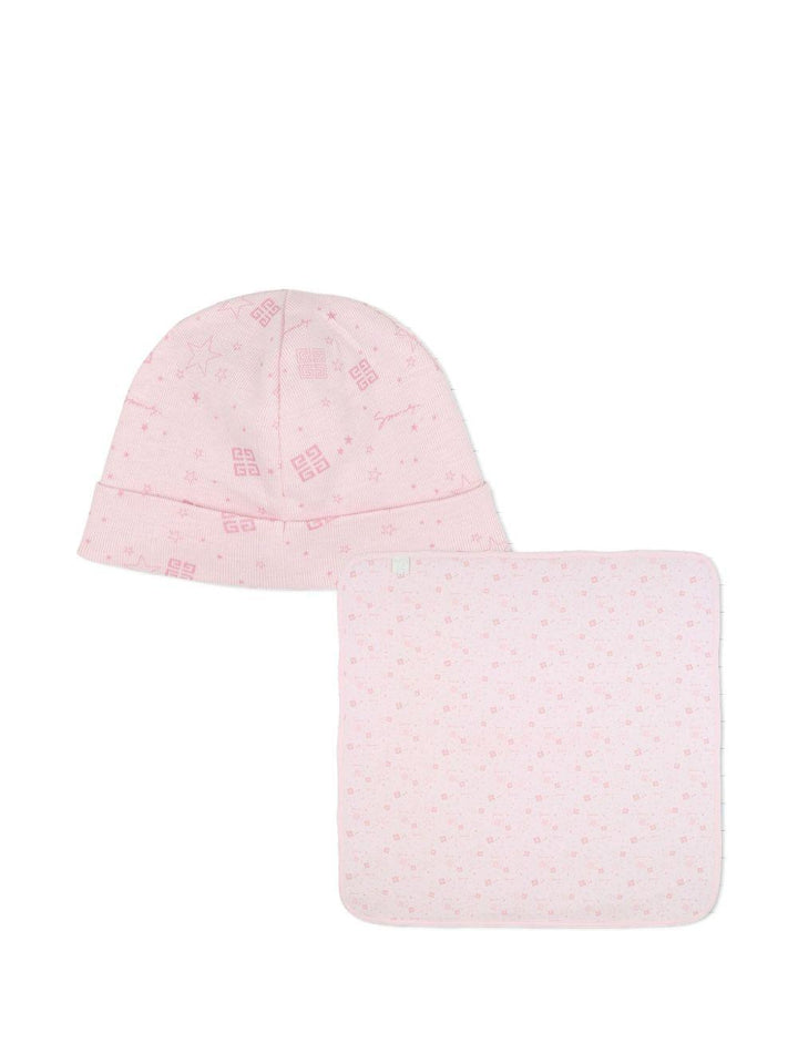 Coperta e cappello rosa per neonata H30853 44Z Givenchy Kids 