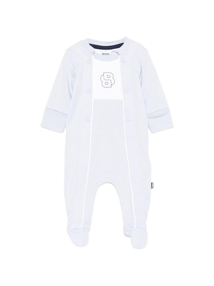 Tutina azzurra per neonato J53046 771 Boss Kids 