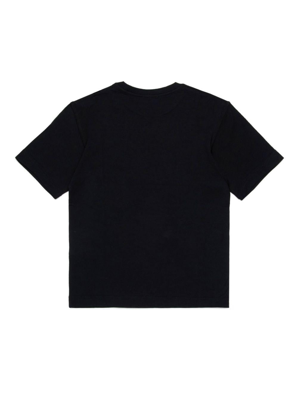 Black cotton t-shirt for boys