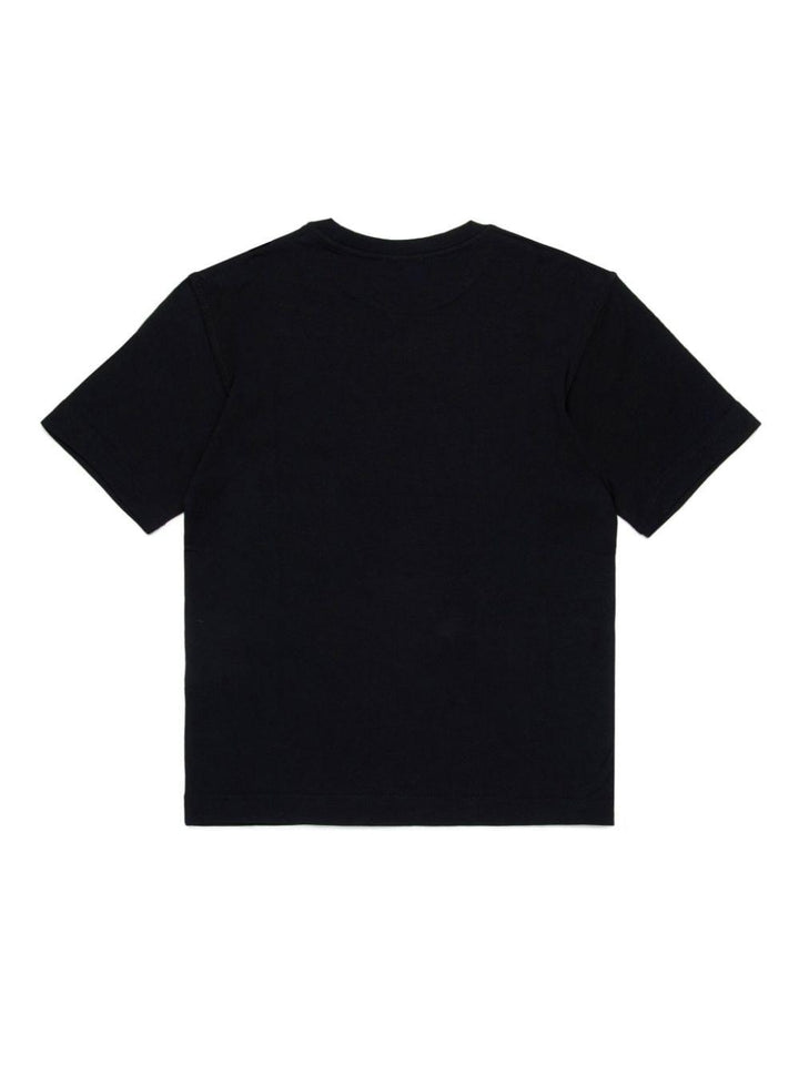 Black cotton t-shirt for boys