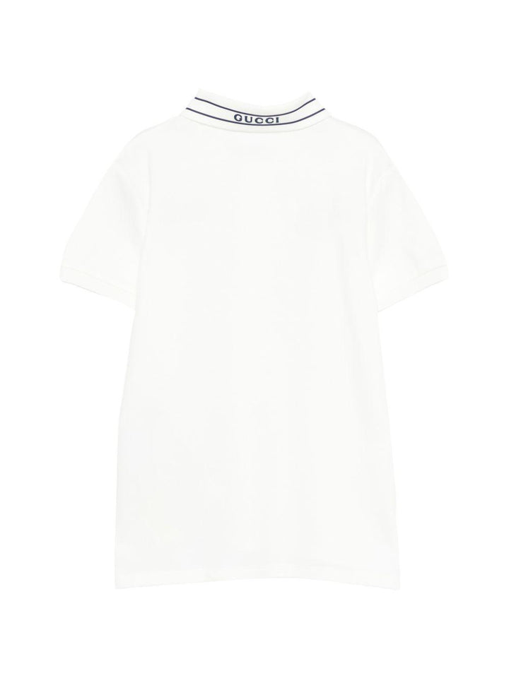 T-shirt bianco per bambino 805405XJHNL 9024 Gucci Kids 