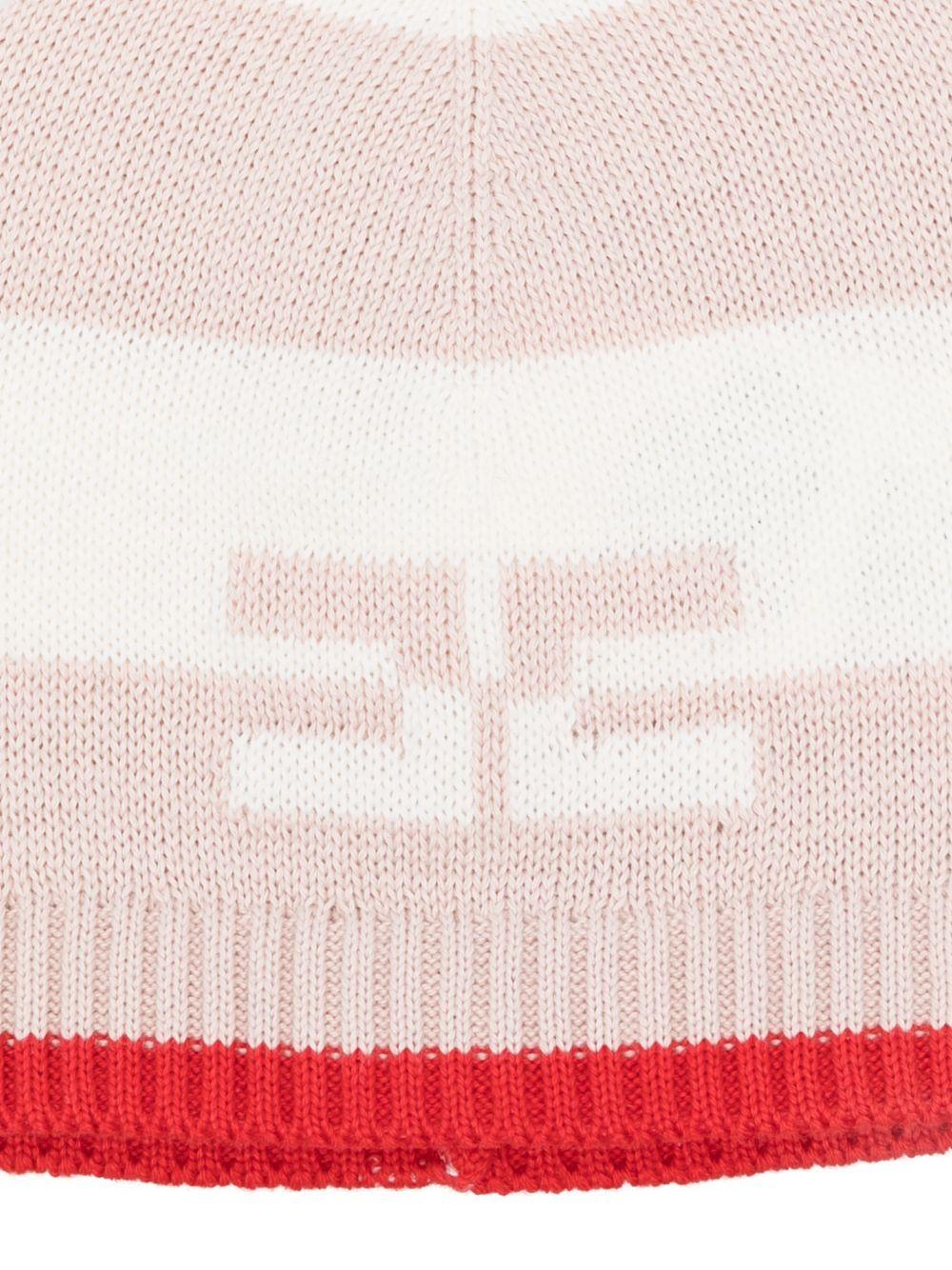 Cappello rosa/bianca per neonata ENCP079CFL001 D875 Elisabetta Franchi Kids 