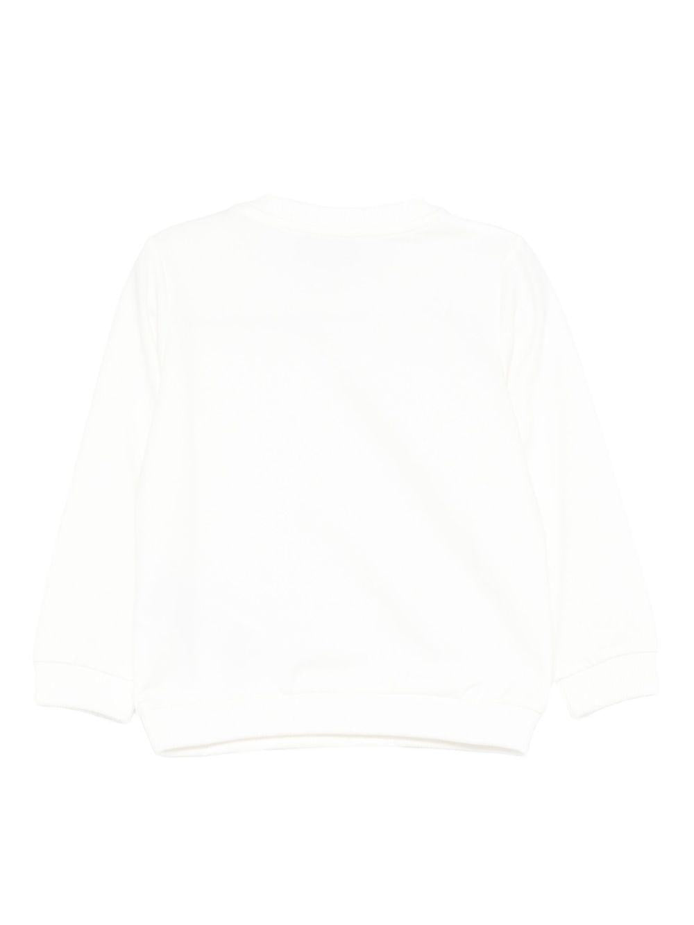 T-shirt bianco per neonato MDF034LDA16 10063 Moschino Kids 