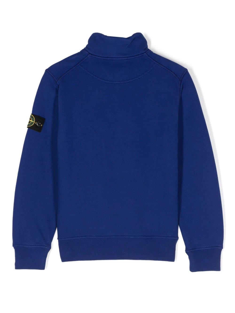 Royal blue cotton sweatshirt for boys