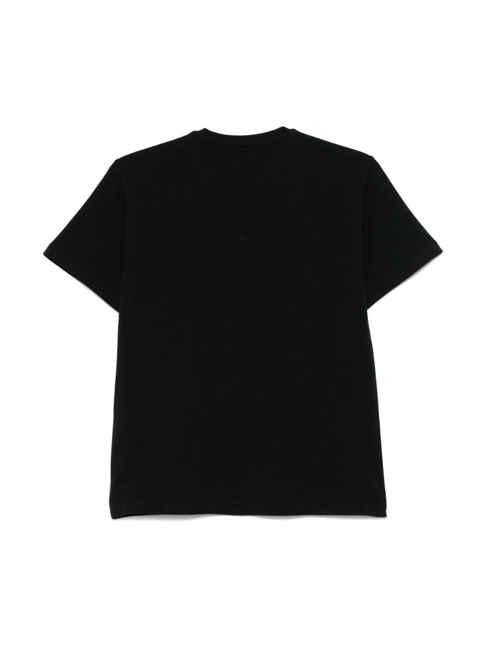 T-shirt nera per bambina EFTS2310JE006 N000 Elisabetta Franchi Kids 