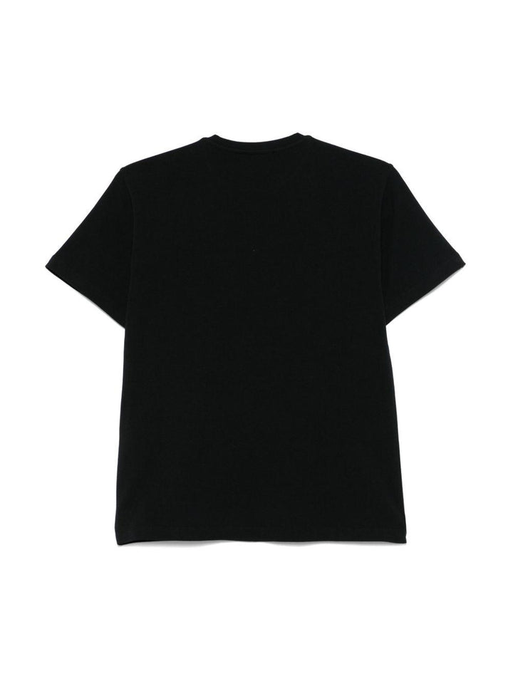 T-shirt nera per bambina EFTS2310JE006 N000 Elisabetta Franchi Kids 