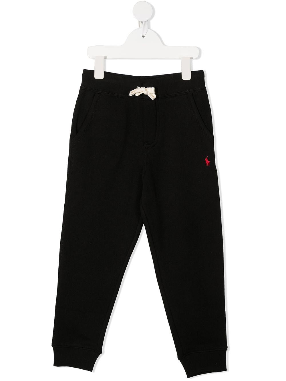Pantalone nero per bambino con logo 323720897 002 Ralph Lauren Kids 