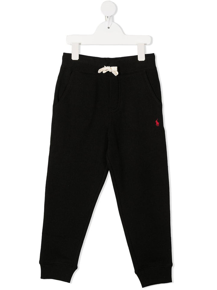 Pantalone nero per bambino con logo 323720897 002 Ralph Lauren Kids 