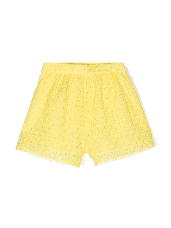 Bermuda gialla per bambina