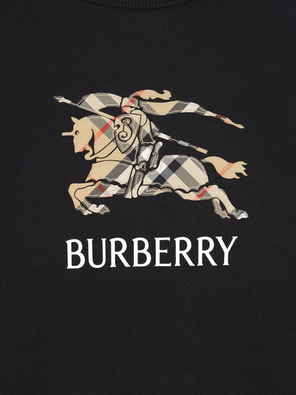 Felpa nera per bambino 8117293 A1189 Burberry Kids 