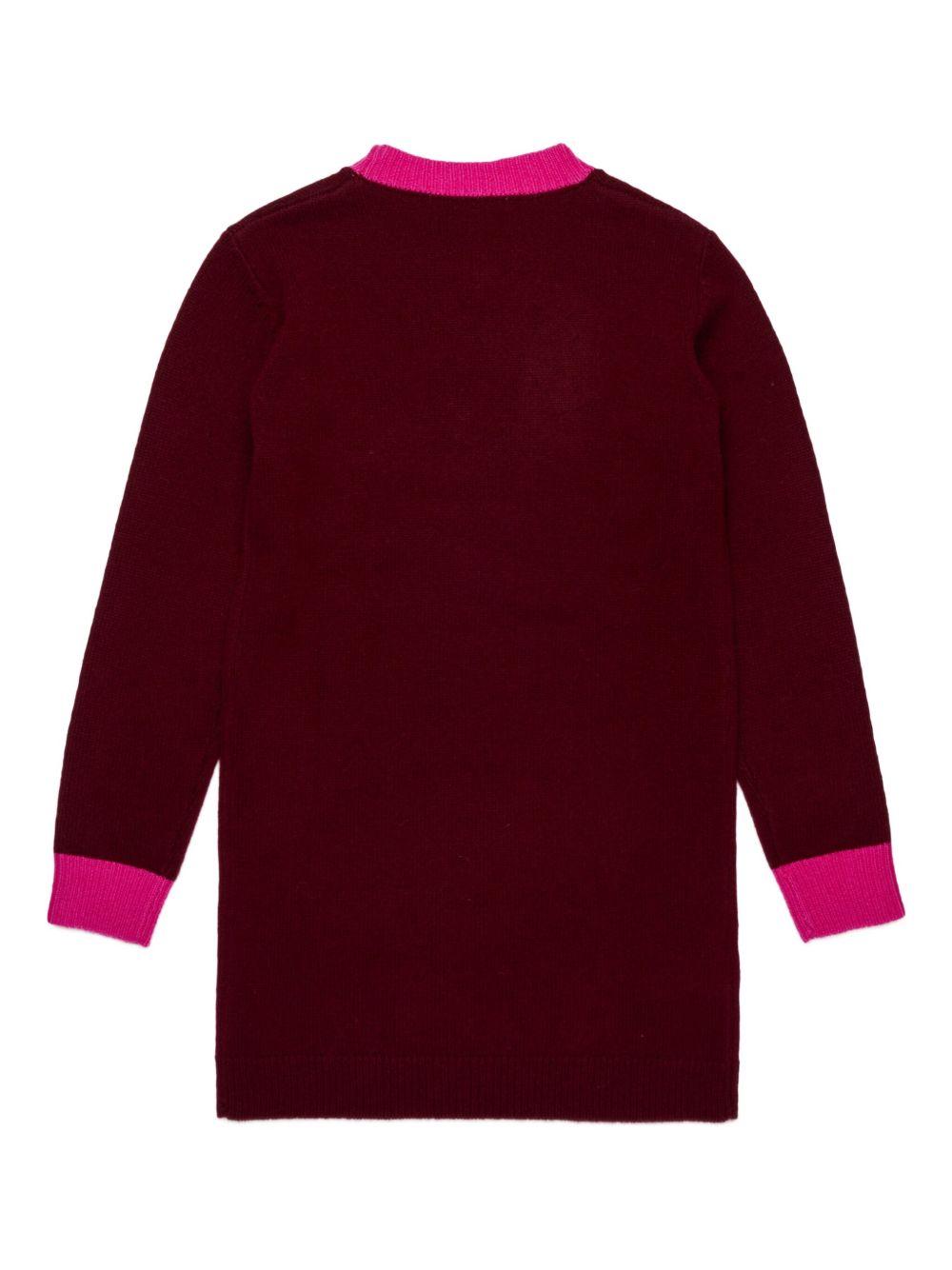 Abito bordeaux per bambina