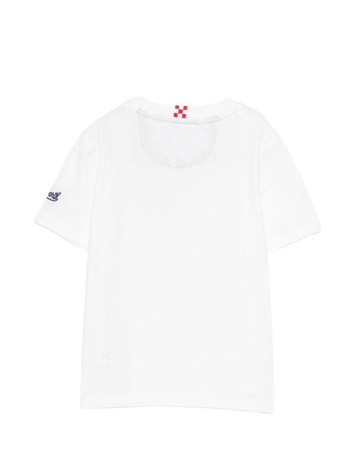 T-shirt bianca per bambino KEA0001 03568L MC2 Saint Barth Kids 