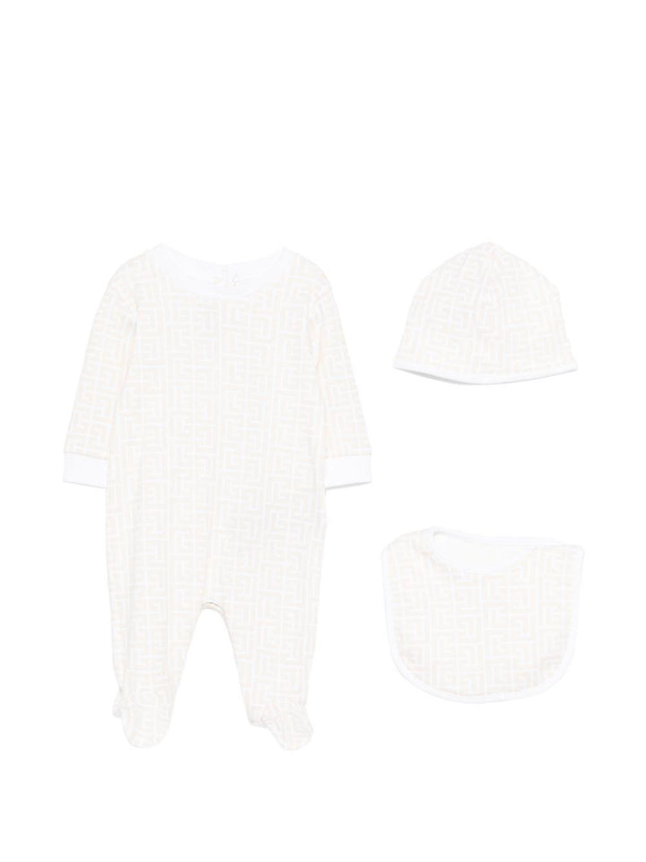 Tutina bianca per neonata BYB570Z3503 109BC Balmain Kids 