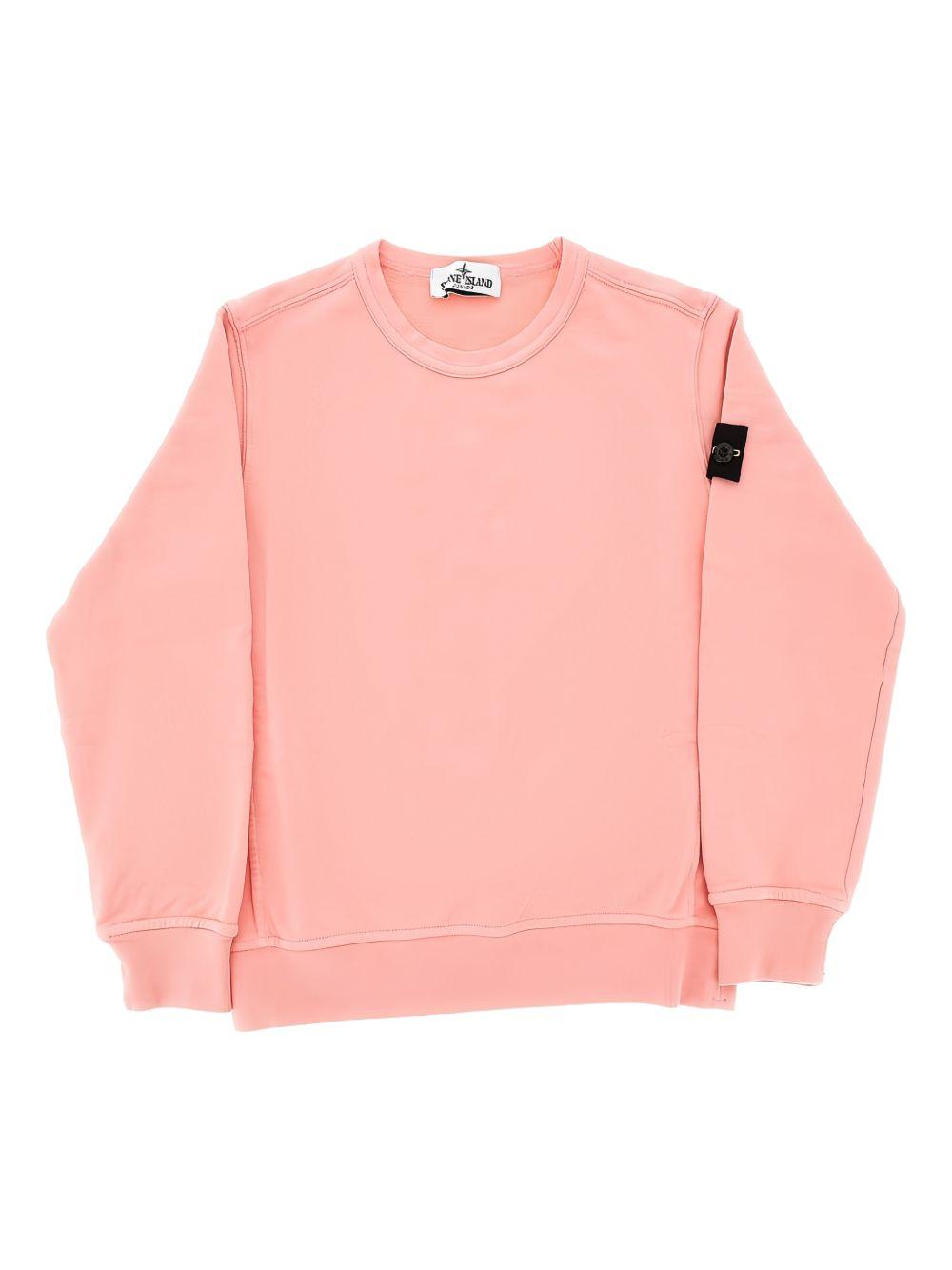 Felpa rosa per bambino 66100005S0040 V008D Stone Island Kids 