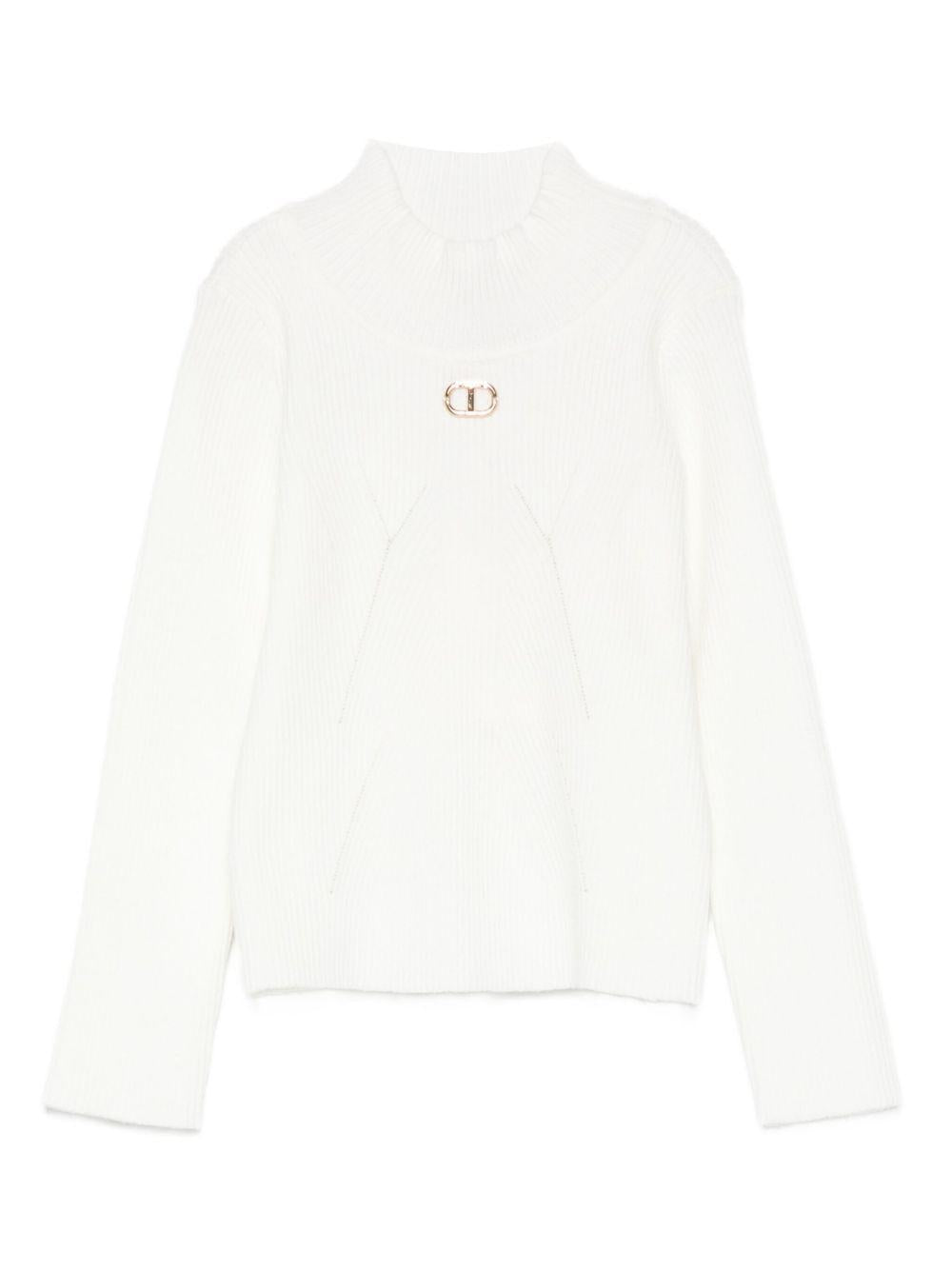 Maglione bianco per bambina 252GB3012 00526 Twin Set 