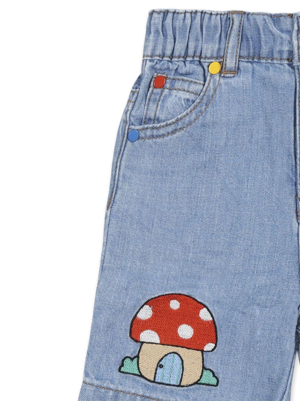 Blue Bermuda shorts for newborns