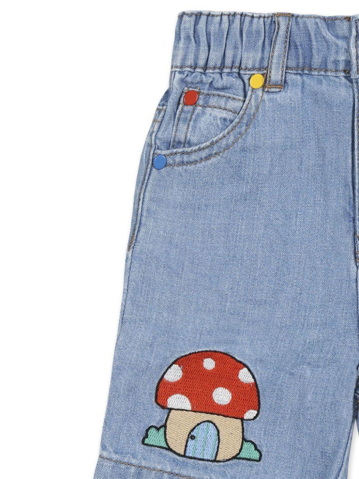 Blue Bermuda shorts for newborns