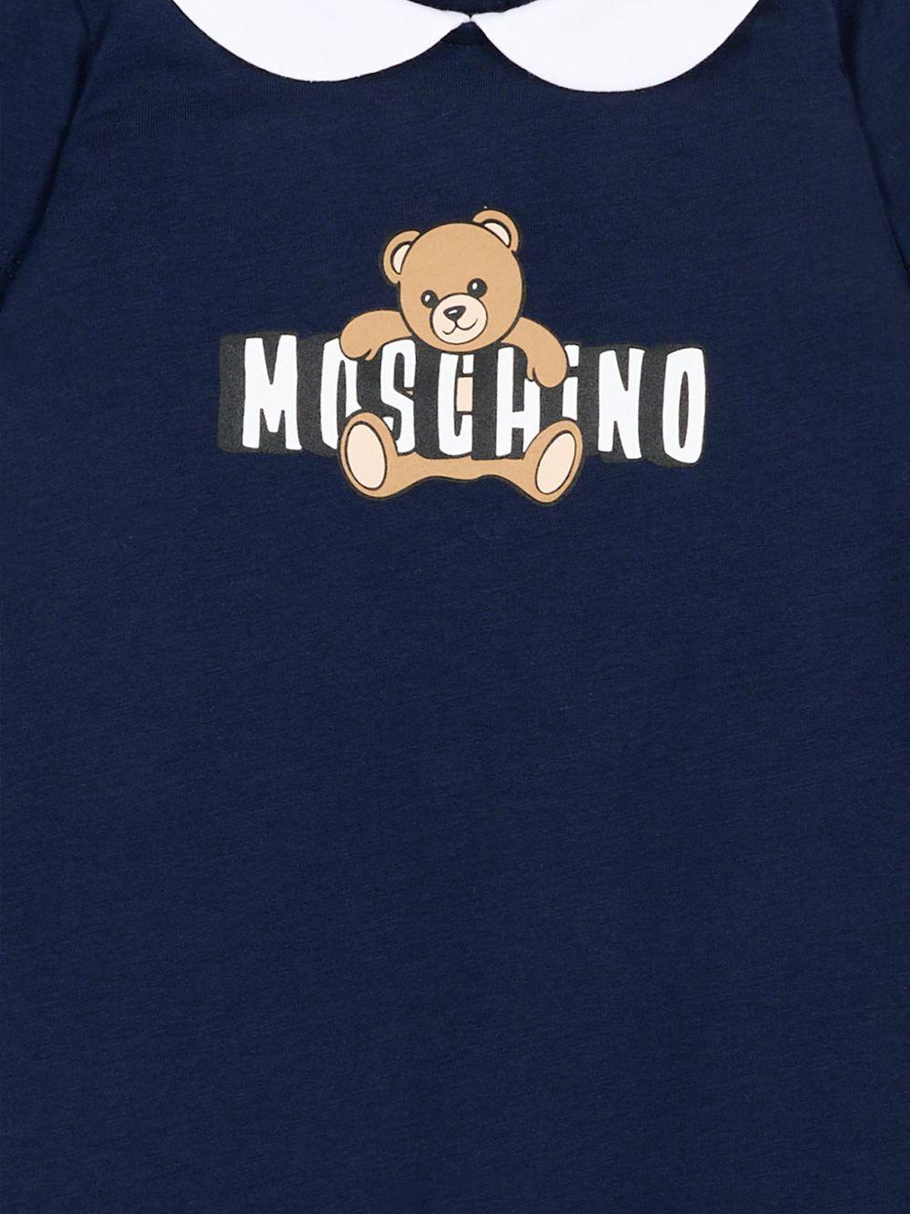 Tutina blu navy per neonato MNY03YLAA03 40016 Moschino Kids 