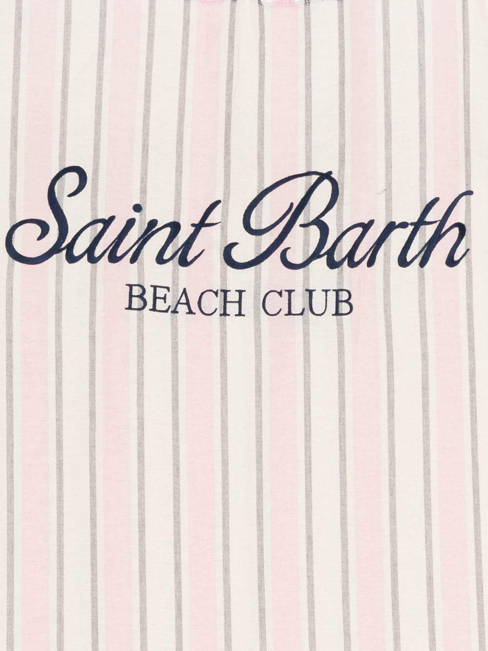 Telo da mare rosa/beige/verde per bambina FOUL002 02598L MC2 Saint Barth Kids 