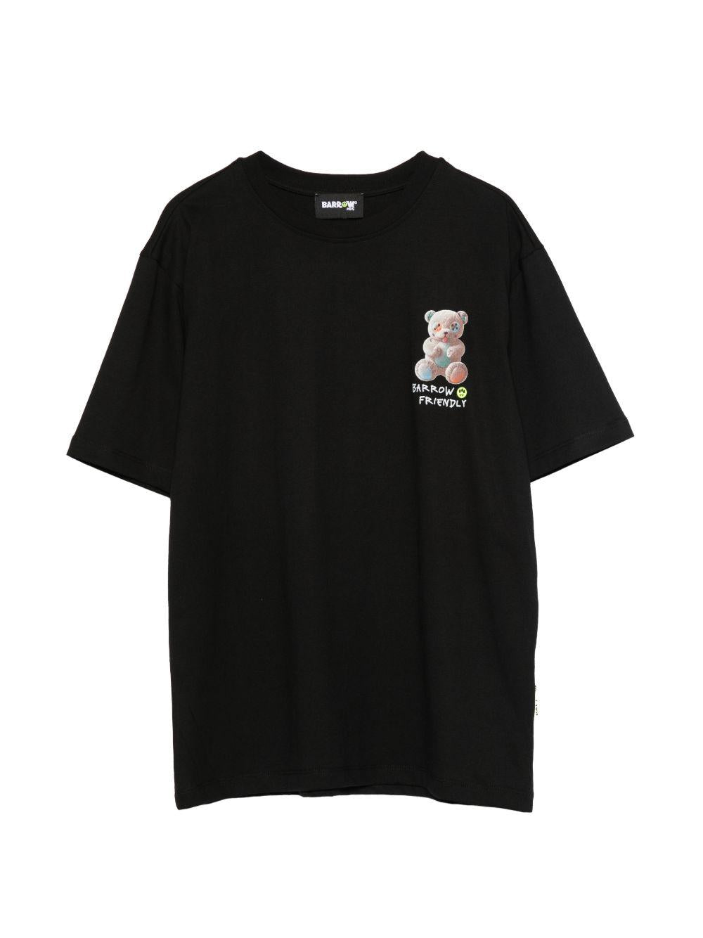 T-shirt nero per bambino S6BKJUTH003 110 Barrow Kids 