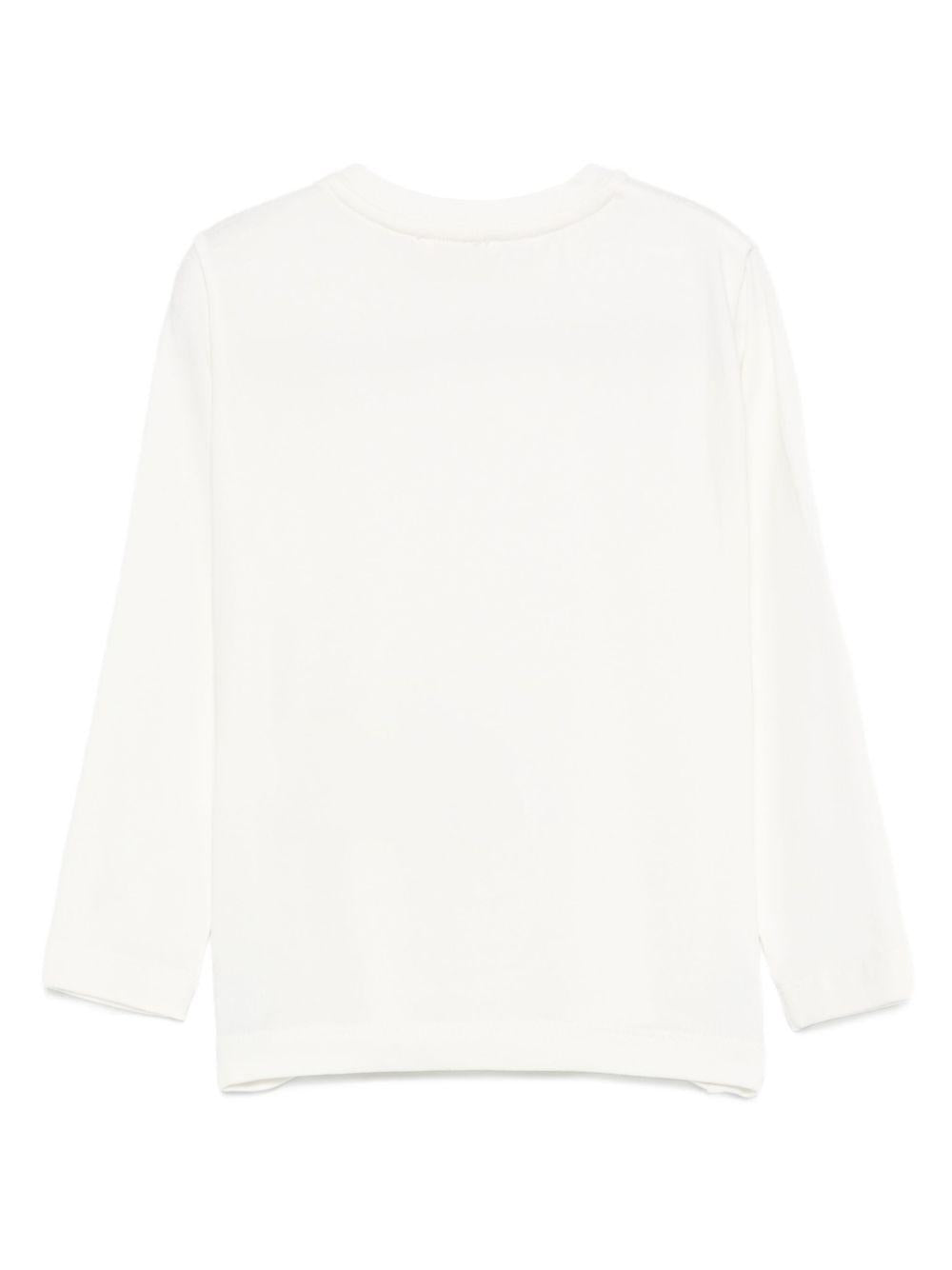 T-shirt bianca per neonata EGTS1050JE006 0004 Elisabetta Franchi Kids 