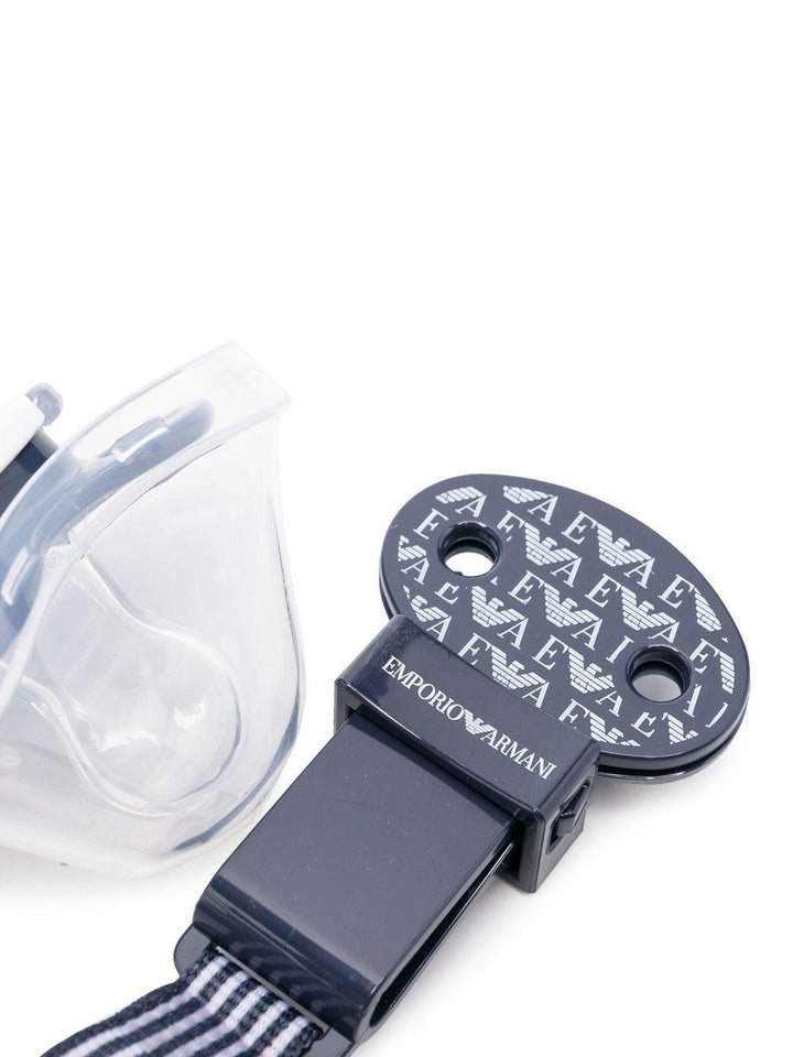 Ciuccio blu navy per neonato 409174CC919 00535 Emporio Armani Kids 