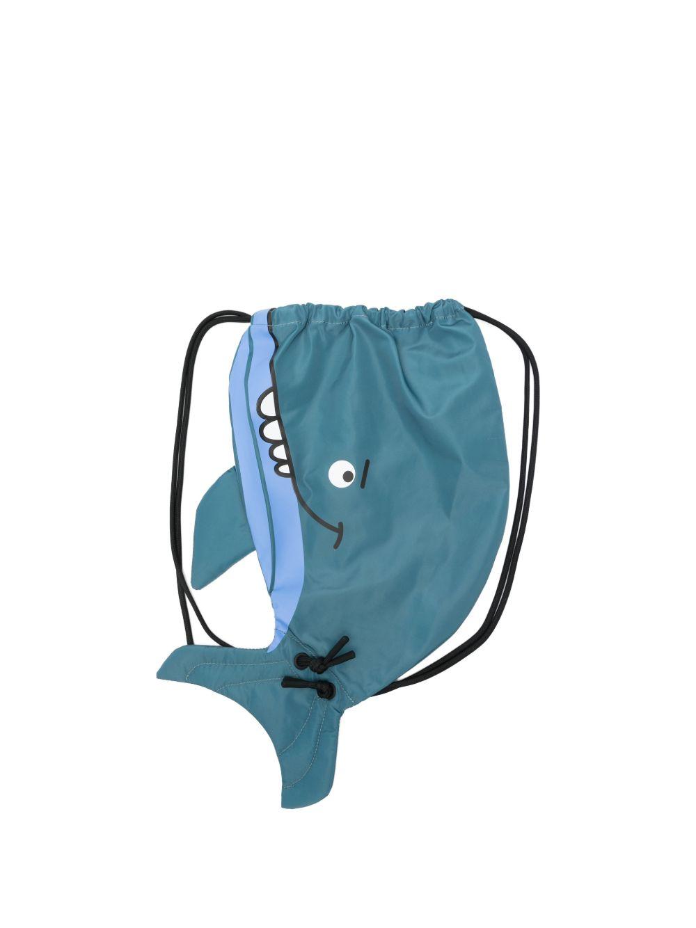 Zaino blu squalo per bambino TY0P68Z0537 61G Stella McCartney Kids 