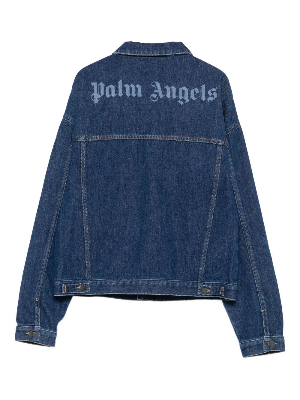 Giacca di jeans blu per bambino PBYE001F25DEN001 4540 Palm Angels Kids 