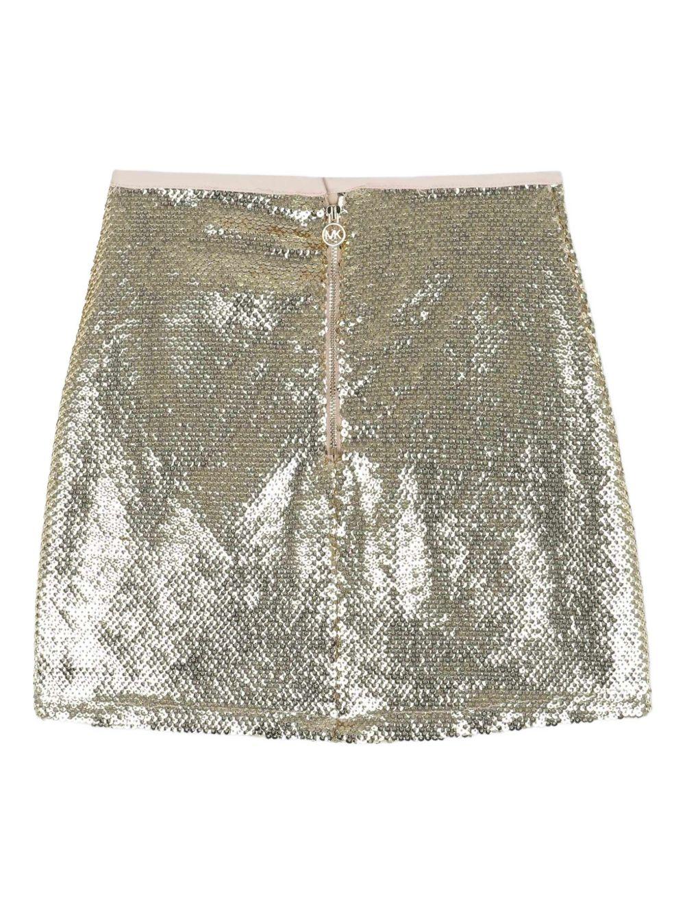 Gonna dorata per bambina R30450 Z99 Michael Kors Kids 