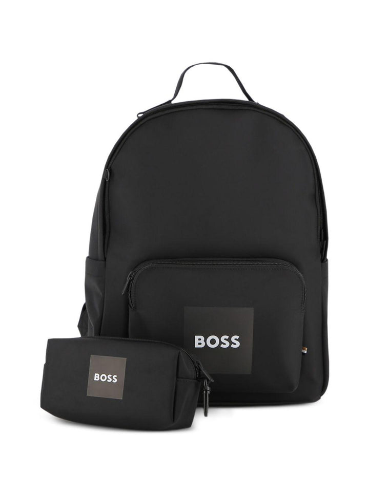 Zaino nero per bambino J53176 09B Boss Kids 