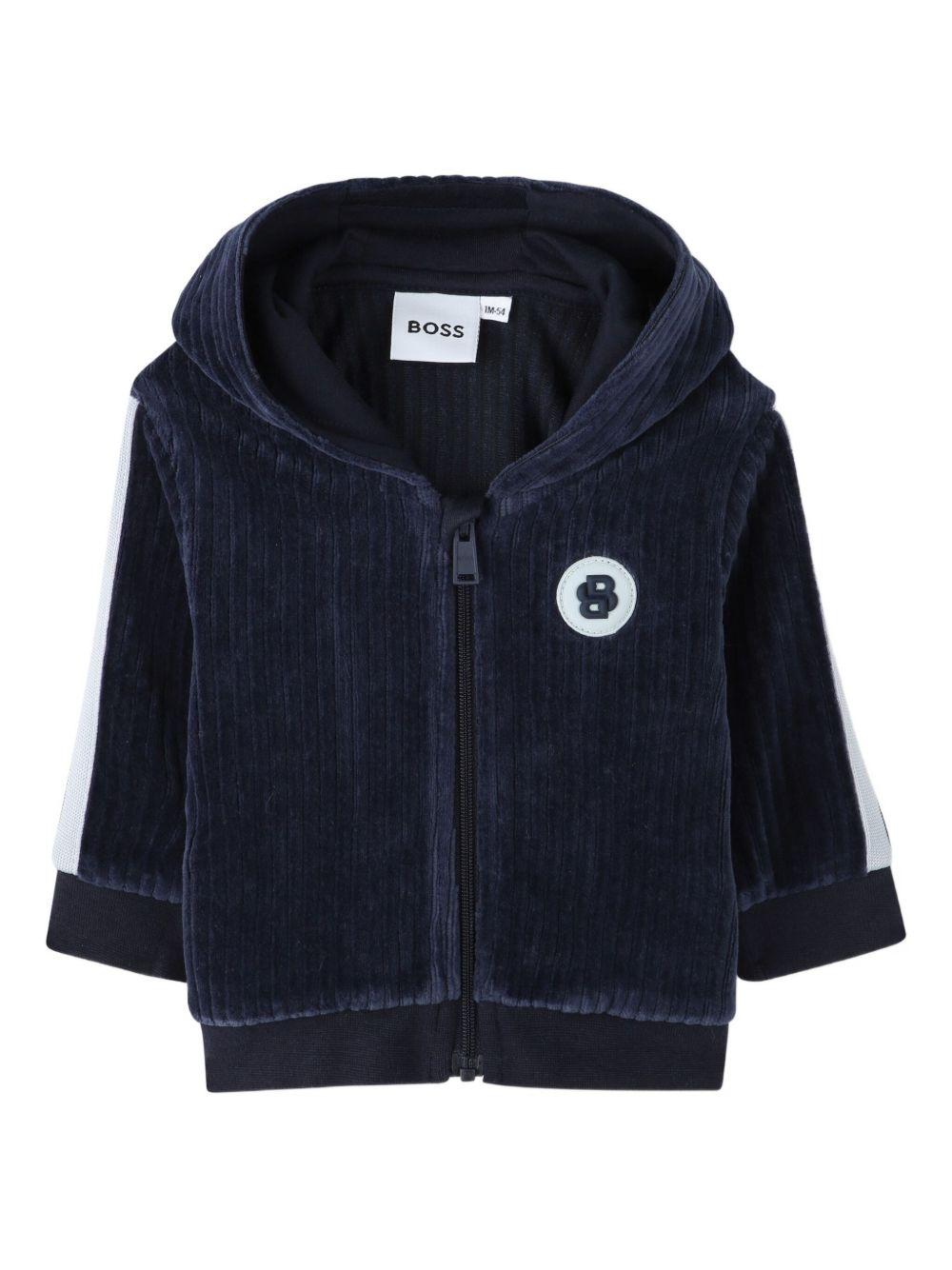 Completo sportivo blu marine per neonato J52532 849 Boss Kids 