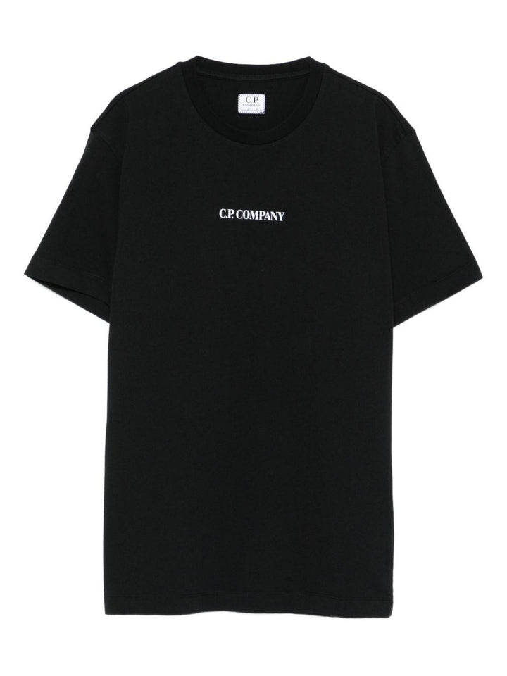 T-shirt nera per bambino CRM00LLAA17 60100 C.P Company Kids 