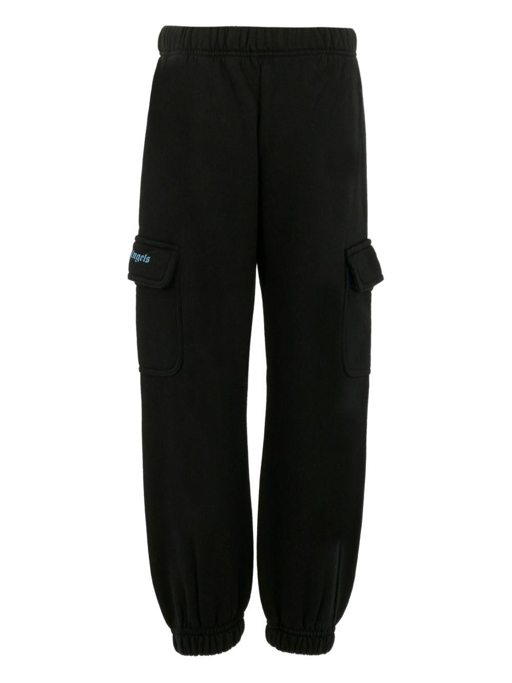 Pantalone nero per bambino PBCH016F25FLE001 1040 Palm Angels Kids 