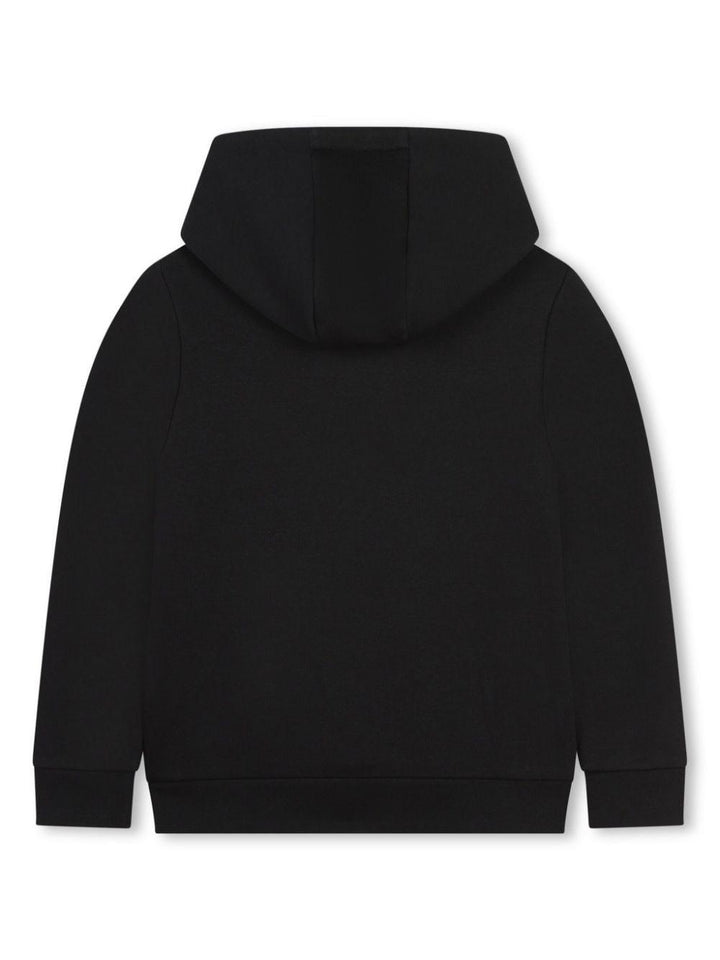 Black sweatshirt for boys with logo