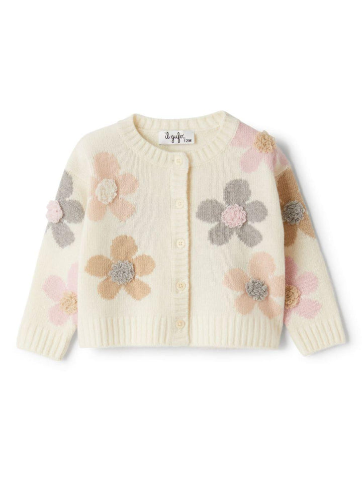 Cardigan beige chiaro per neonata