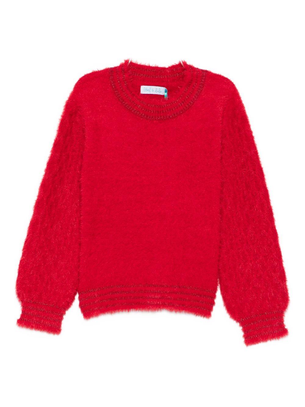 Maglione rossa per bambina 5827 071 Abel & Lula 